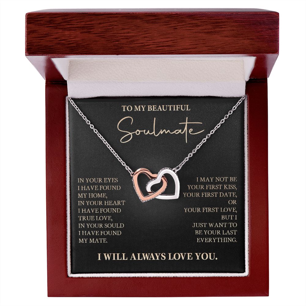 583D To My Soulmate Necklace, Love Gift For Wife Girlfriend, Romantic Love Necklace