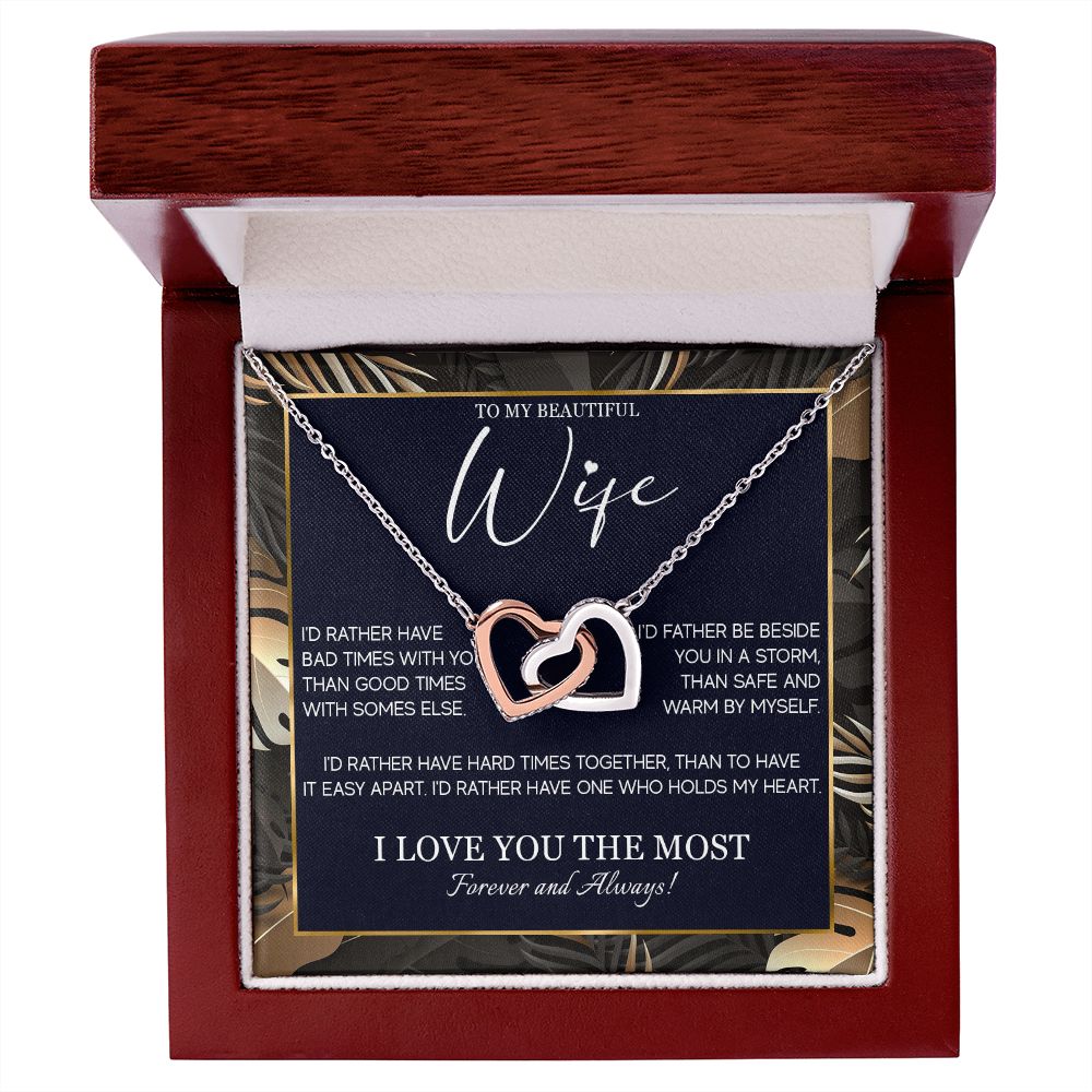 554D Gifts For Wife Romantic, Wife Birthday Gifts, To My Wife Necklace From Husband