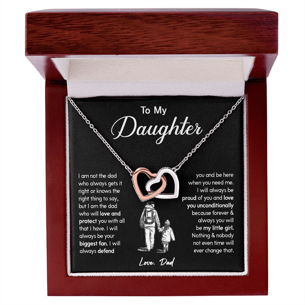451D To My Daughter Necklace, Gift For Daughter From Dad, Gift Birthday, Christmas