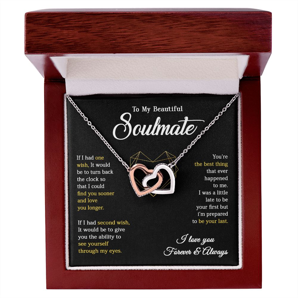 617D To My Soulmate Necklace, Gift For Wife Girlfriend From Husband, Valentines Gift