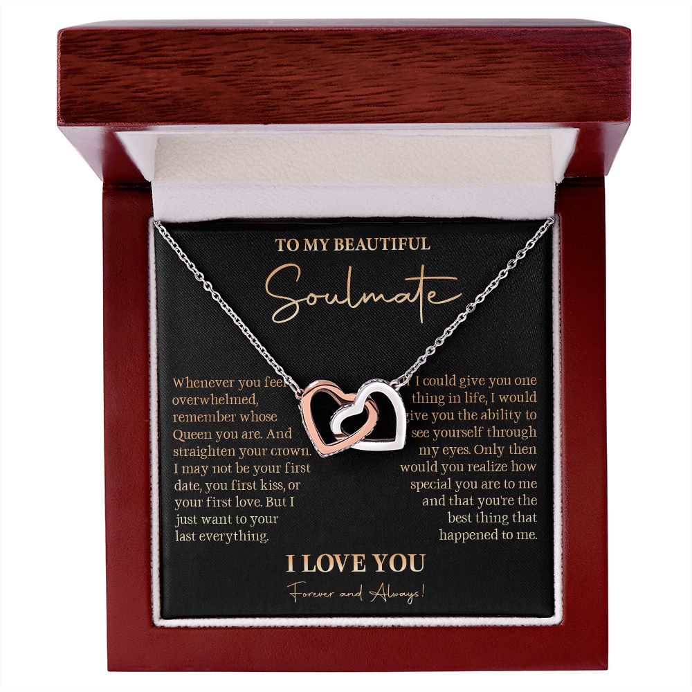 528D To My Soulmate Necklace, Love Gift For Girlfriend Wife, Birthday Gift for Womens
