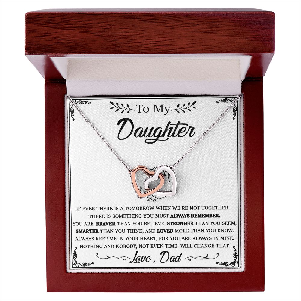 114D Daughter Necklace From Dad, To My Daughter Necklace, Christmas Birthday Gifts