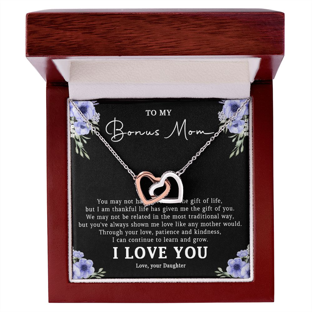522D Step Mom Gift, Bonus Mom Necklace, Stepmom Necklace Birthday Gift from Daughter