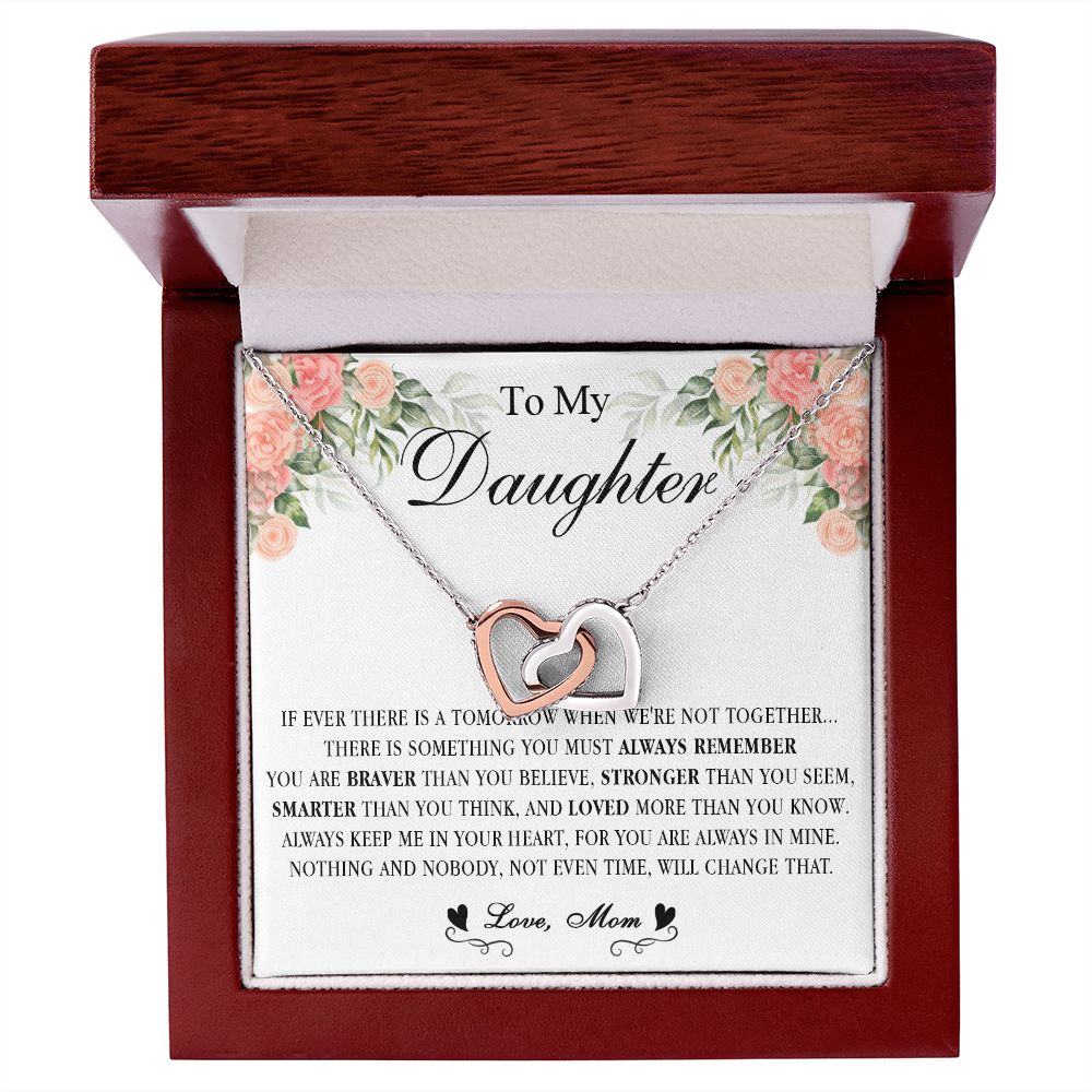 539D Gift For Daughter From Mom, To My Daughter Necklace, Daughter Mother Necklace