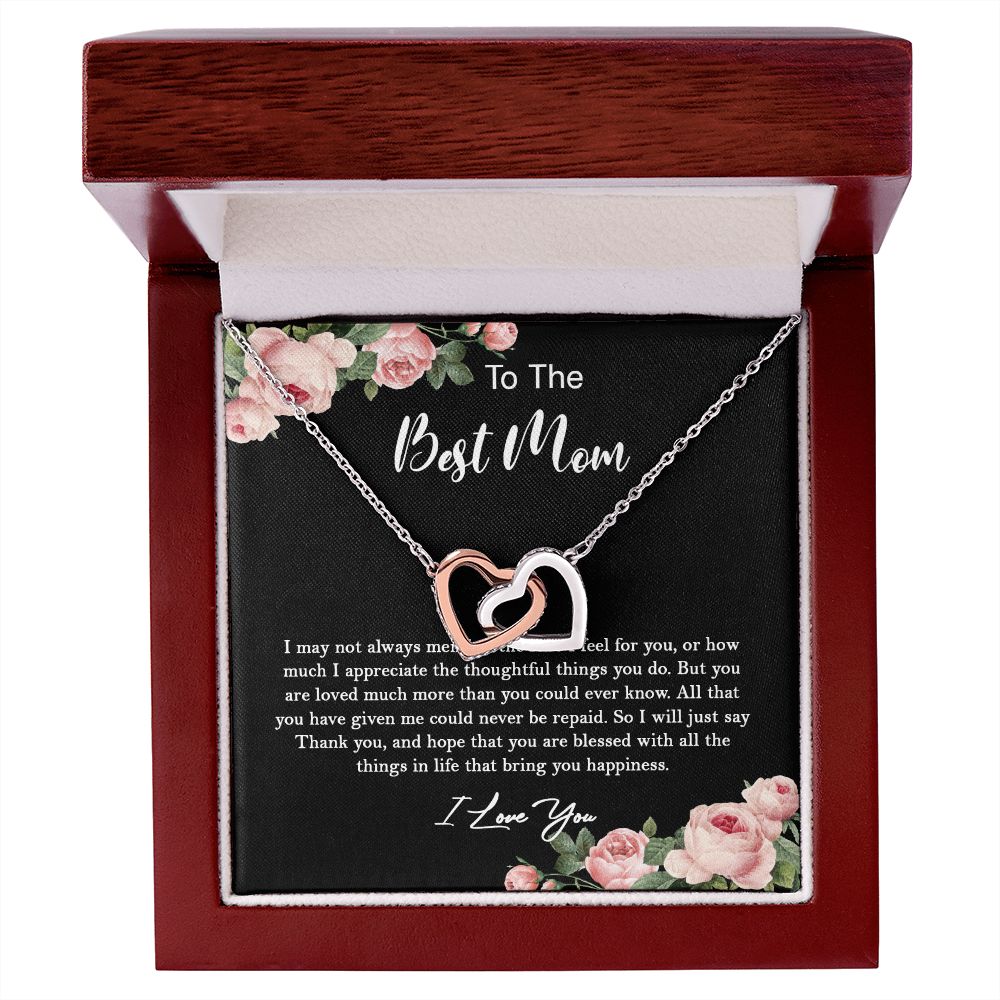 630D To My Best Mom Necklace, Gift For Mom From Son/Daughter, Gift Birthday, Holiday