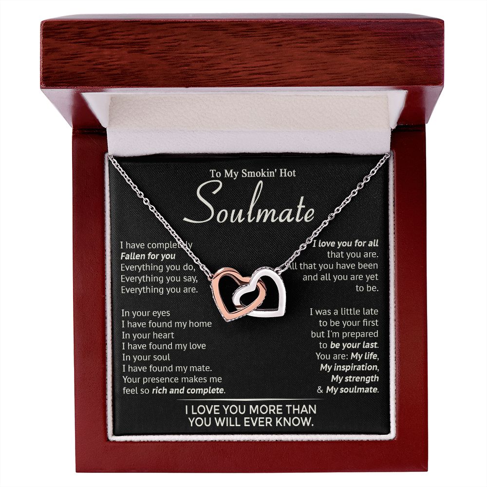 586D To My Smokin' Hot Soulmate Necklace, Beauty Necklace for Wife Girlfriend, Womens