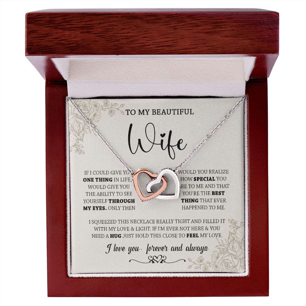 438D To My Wife Necklace, Gifts For Wife, Love Necklace Gifts For Wife From Husband