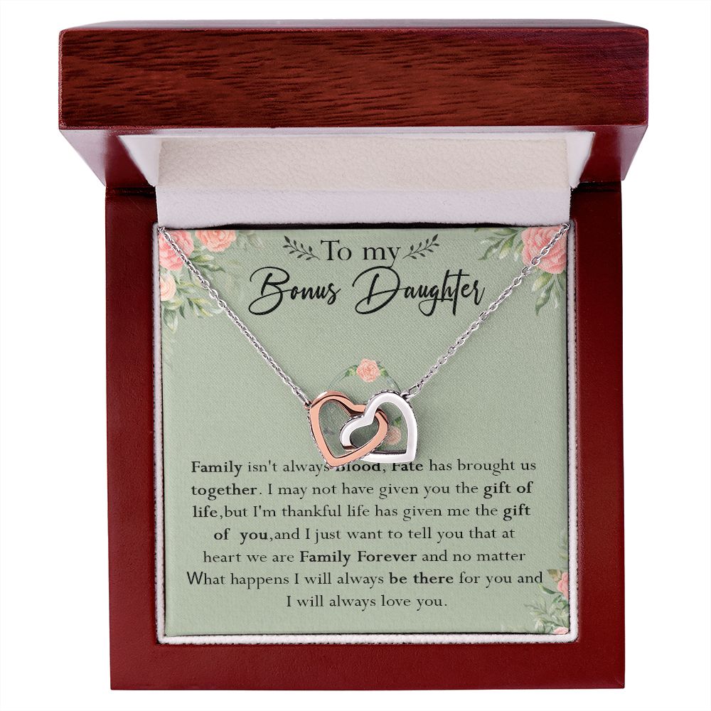 52D To my Bonus Daughter Necklace, Bonus Daughter, Step Daughter Gift, Gift Birthday