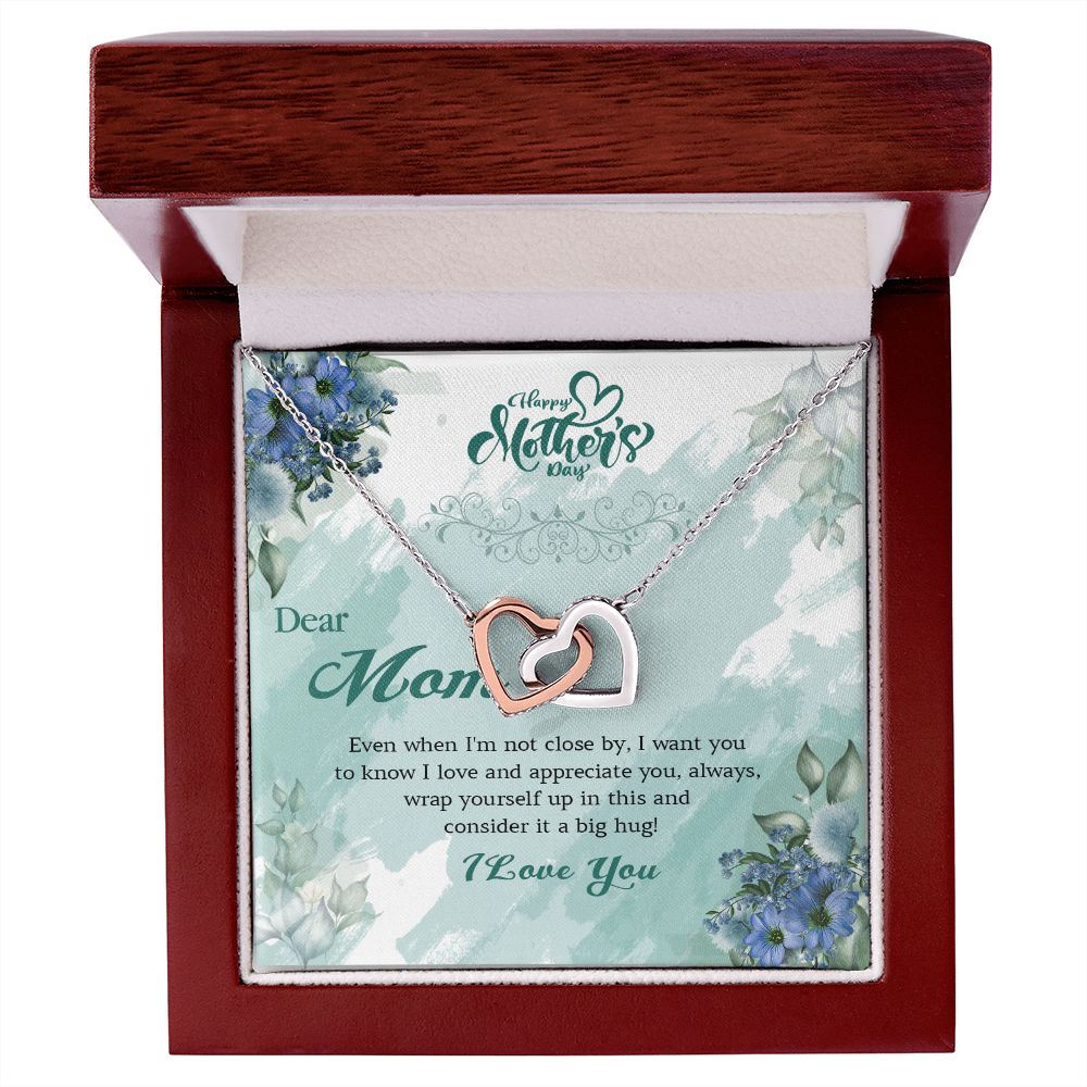 411D Dear Mom I Love You Necklace, Happy Mothers Day Gift Necklace, Necklace Gift Mom