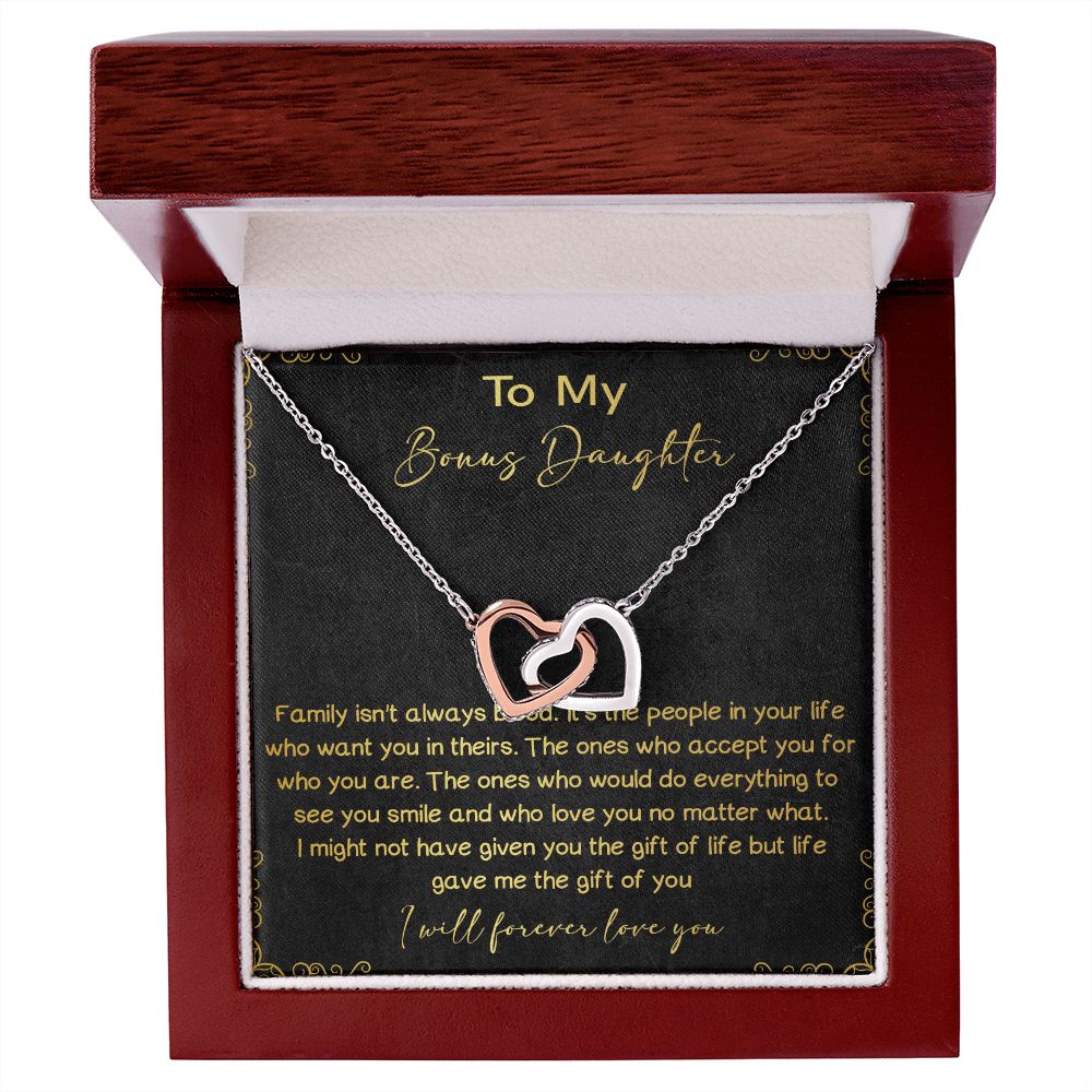 32D To My Bons Daughter Necklace, I Will Forever Love You, Gift Birthday, Holiday