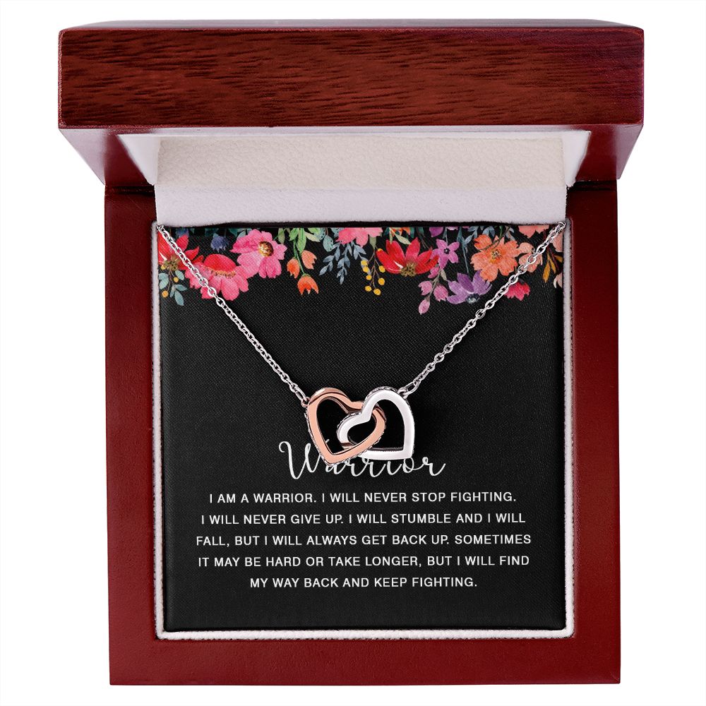422D Warrior Necklace, I am Warrior, I Will Never Stop Fighting, Gift Birthday