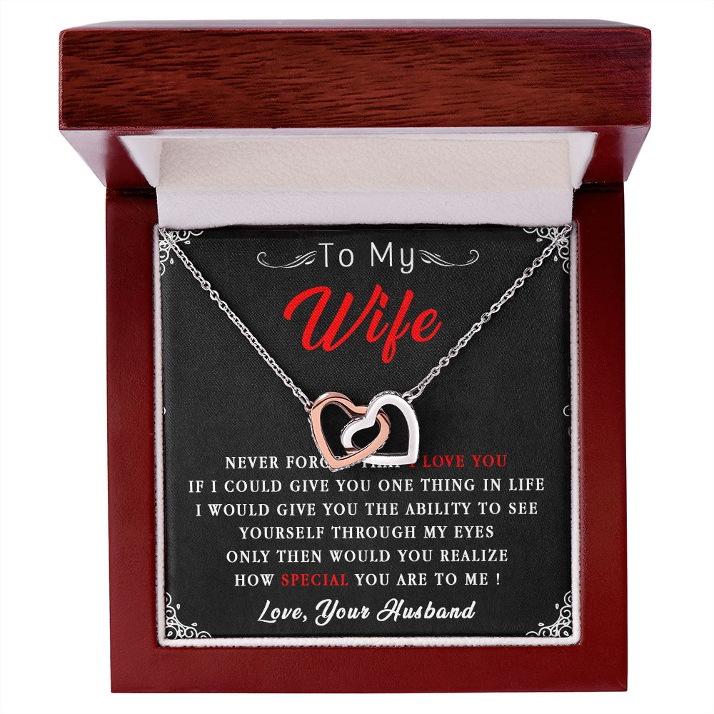 87D To My Wife Necklace, Necklace Gift For Wife, Anniversary Gift, Birthday Gift