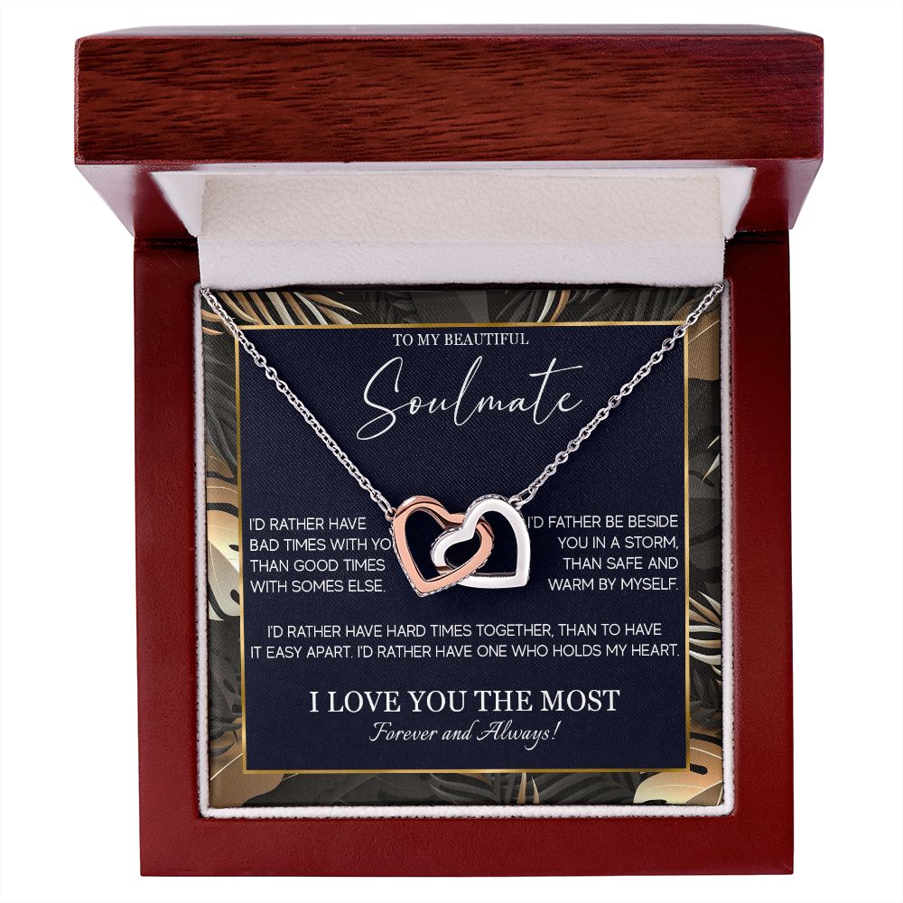 553D Soulmate Necklace, To My Soulmate Necklace, Birthday Gifts for Wife, Girlfriend