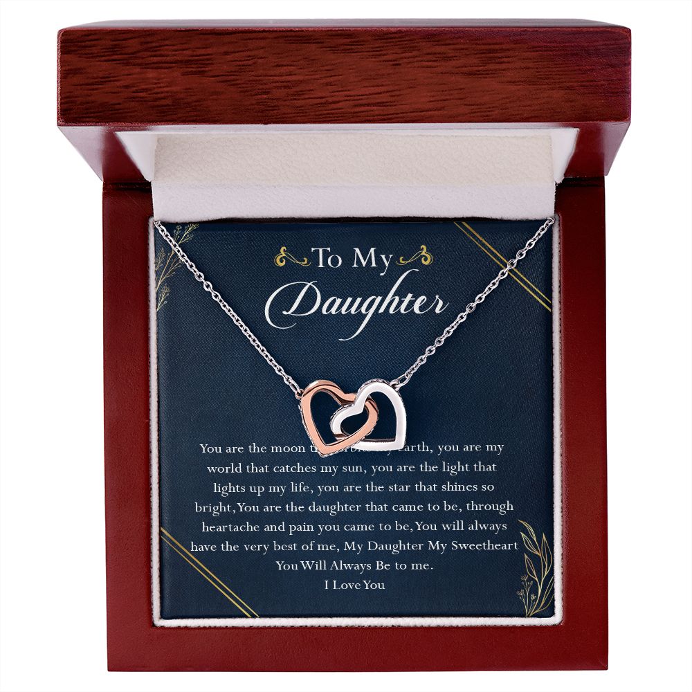 38D To My Daughter Necklace, Birthday Gift For Daughter, Gift From Dad Gift From Mom