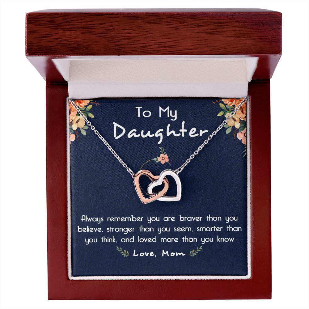 116D To My Daughter Necklace, Gift For Daughter From Mom, Birthday Gifts, Xmas Gift