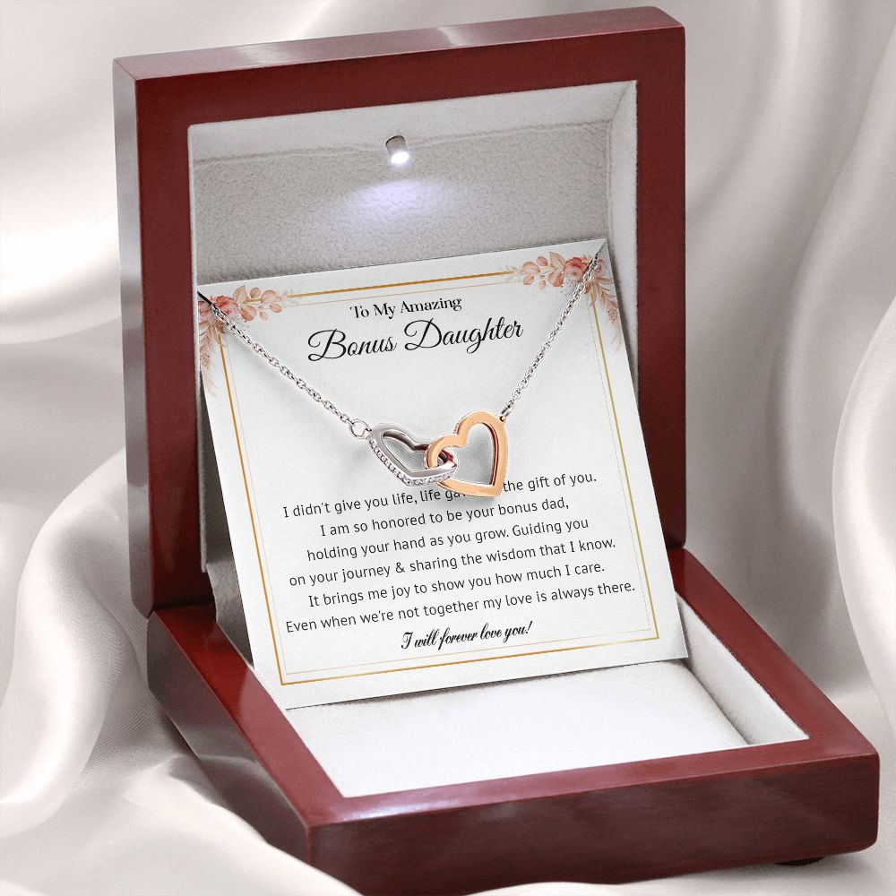578D To My Bonus Daughter Necklace, Gift For Daughter Necklace, Bonus Daughter Gifts
