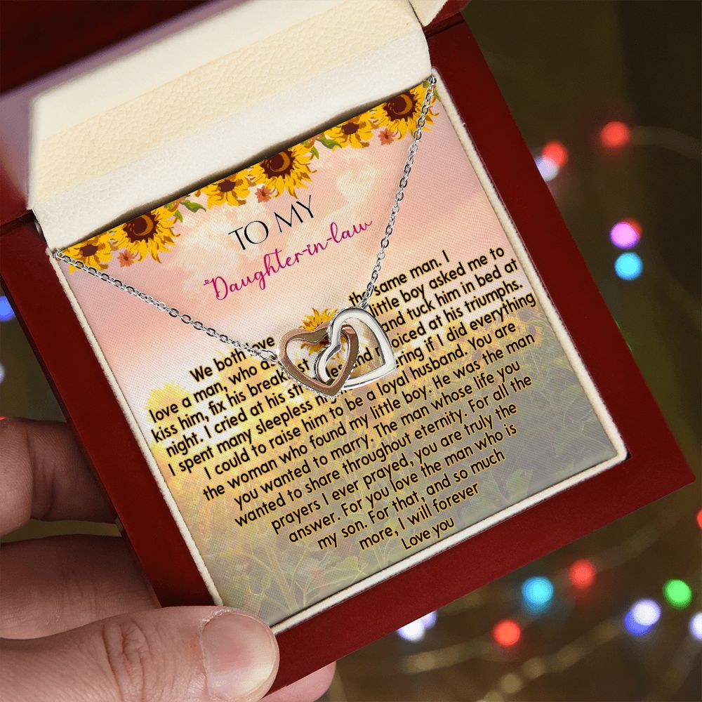 425D To My Daughter In Law Necklace from Mother In Law I Will Forever Love You