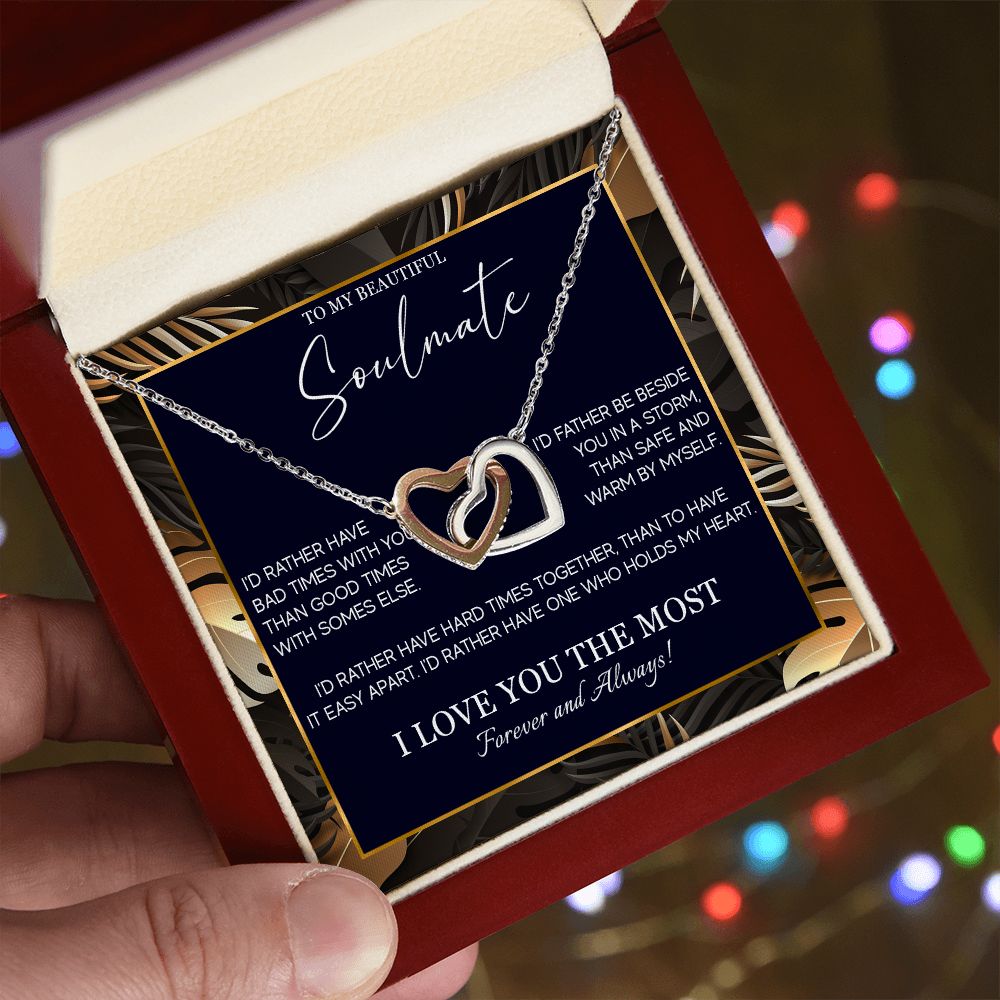 553D Soulmate Necklace, To My Soulmate Necklace, Birthday Gifts for Wife, Girlfriend