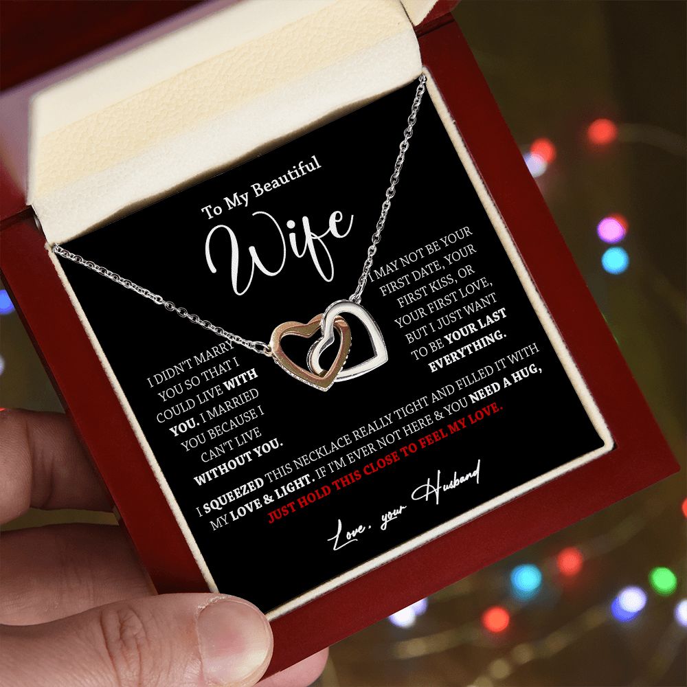 611D To My Wife Necklace, Xmas Gift For Wife Girlfriend From Husband, Valentines Day