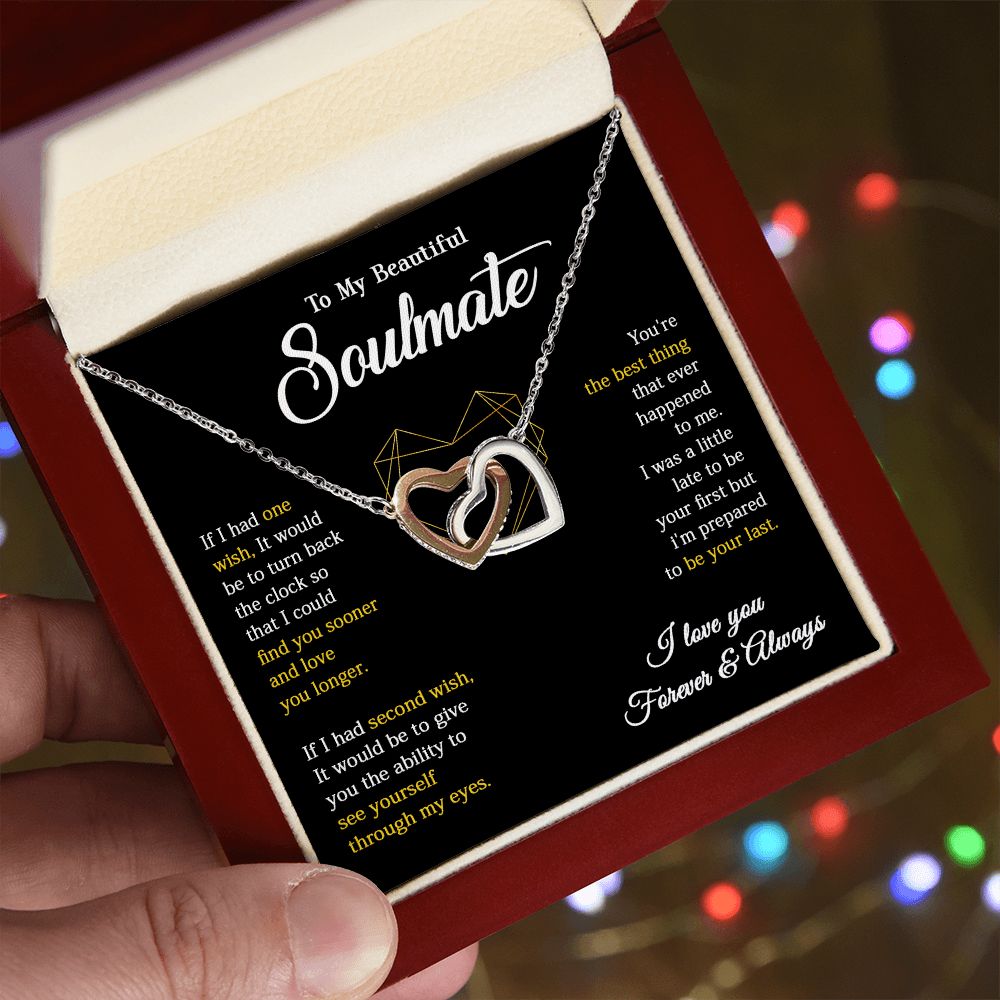 617D To My Soulmate Necklace, Gift For Wife Girlfriend From Husband, Valentines Gift