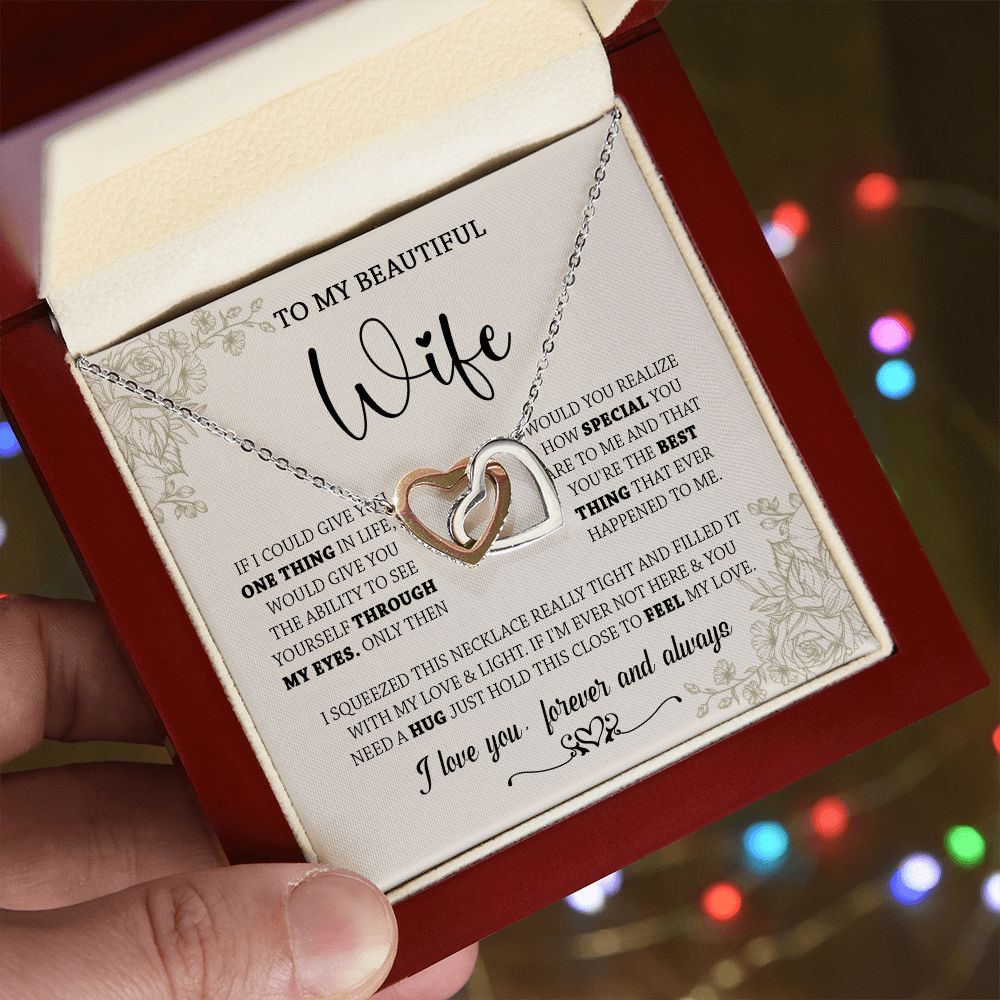 438D To My Wife Necklace, Gifts For Wife, Love Necklace Gifts For Wife From Husband