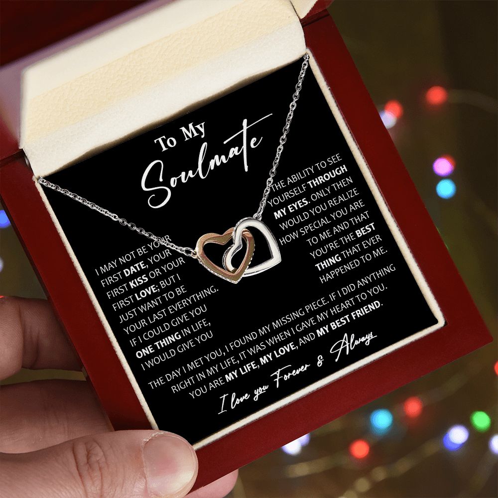 460D To My Soulmate Necklace, Christmas, Valentine Gift For Her, Gift For Soulmate