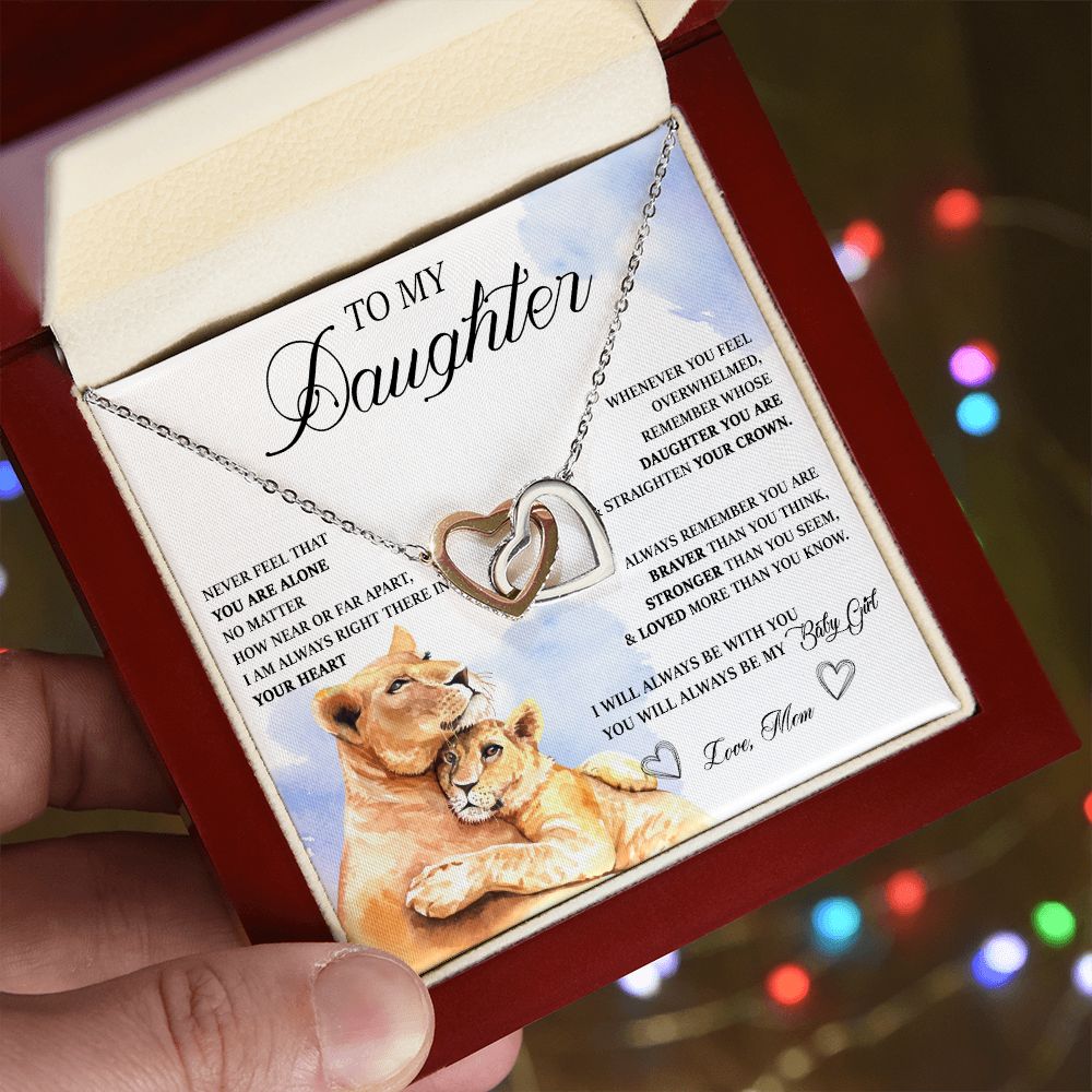 484D Birthday Gifts For Daughter From Mom, Daughter Necklace From Mom, To My Daughter