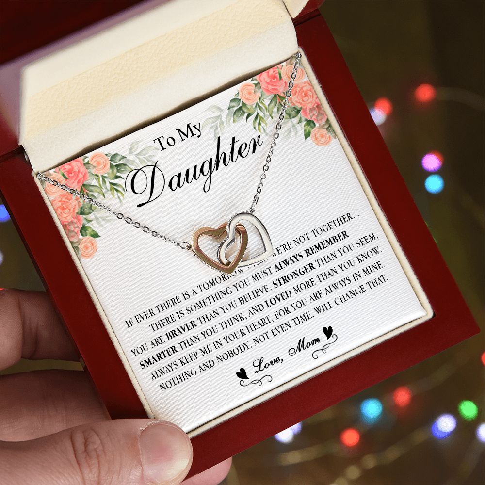 539D Gift For Daughter From Mom, To My Daughter Necklace, Daughter Mother Necklace
