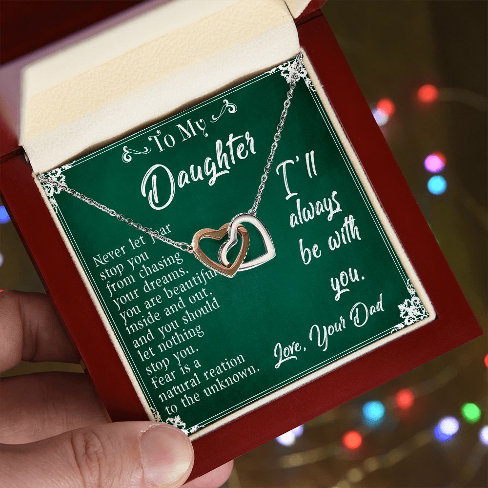 30D To My Daughter Necklace, Daughter Father Necklace, Daughter Gift from Dad
