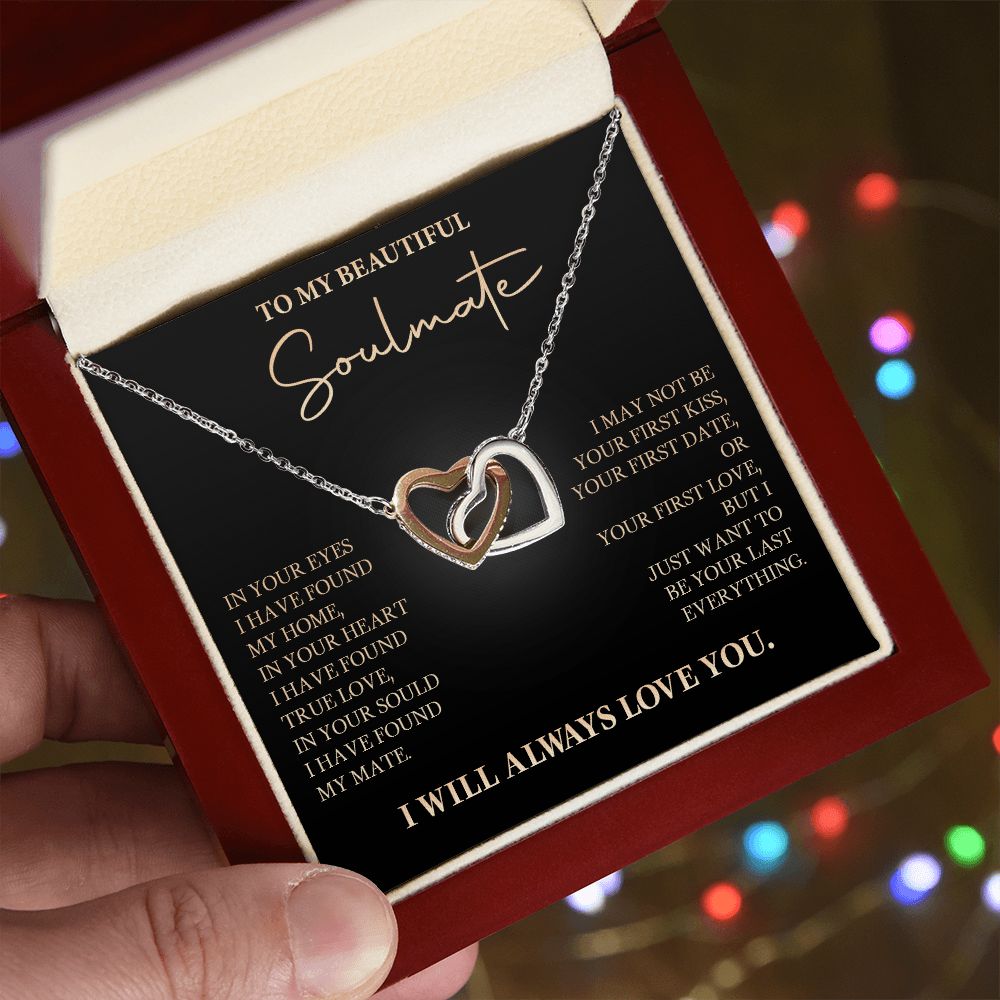 583D To My Soulmate Necklace, Love Gift For Wife Girlfriend, Romantic Love Necklace