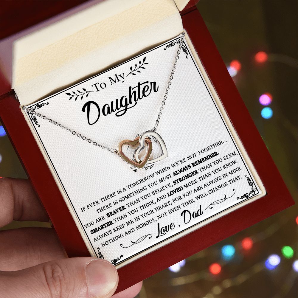 114D To My Beautiful Daughter Necklace, Daughter Father Necklace, Gift Xmas From Dad