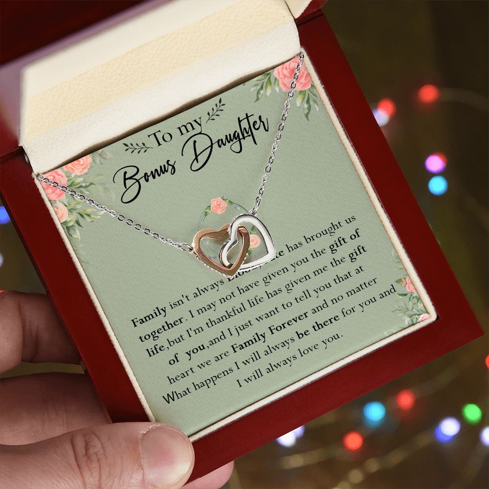 52D To my Bonus Daughter Necklace, Bonus Daughter, Step Daughter Gift, Gift Birthday