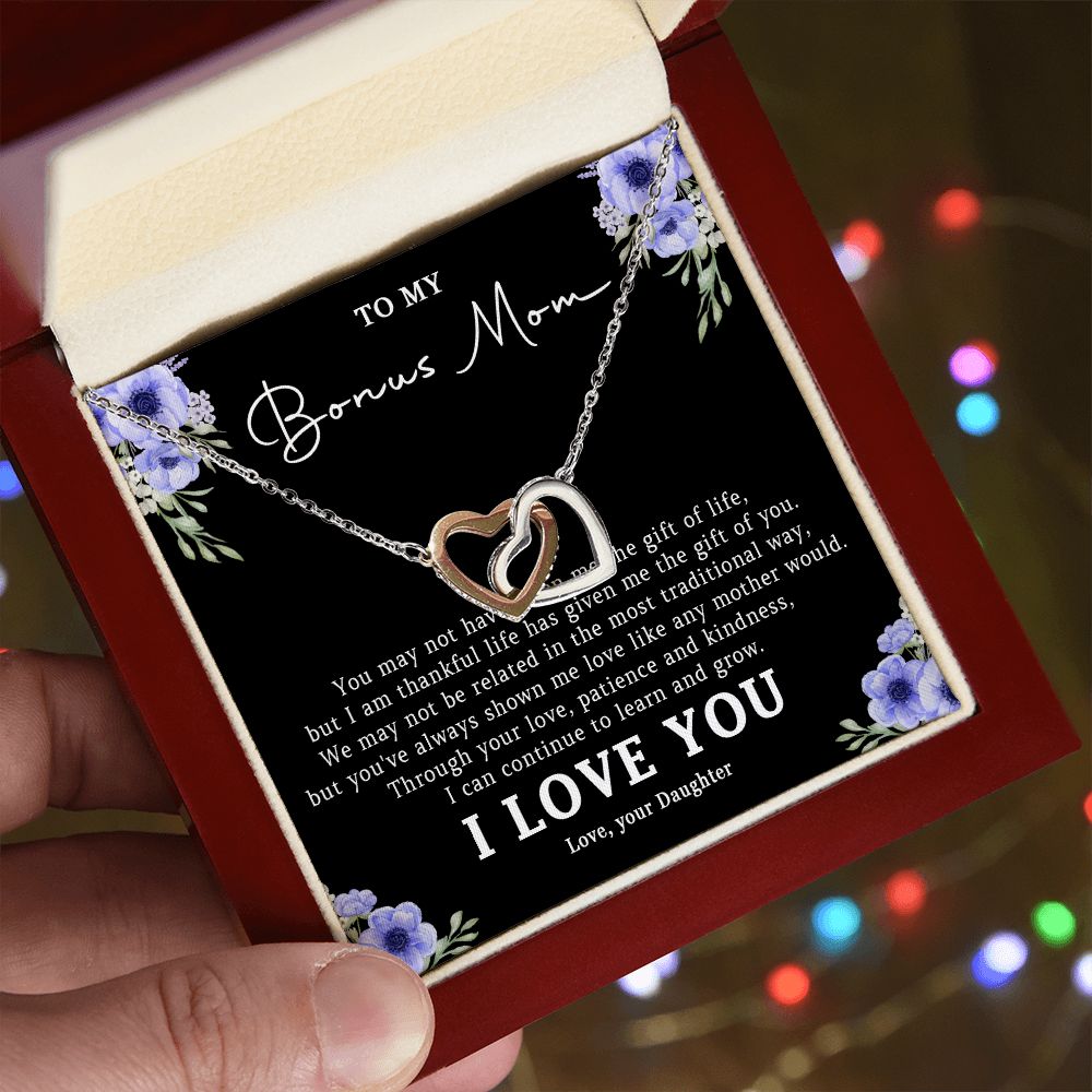 522D Step Mom Gift, Bonus Mom Necklace, Stepmom Necklace Birthday Gift from Daughter