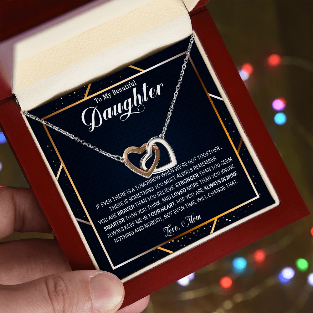 537D Gift For Daughter From Mom, To My Daughter Necklace, Birthday Gifts for Daughter