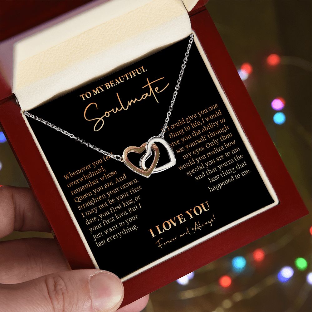 528D To My Soulmate Necklace, Love Gift For Girlfriend Wife, Birthday Gift for Womens