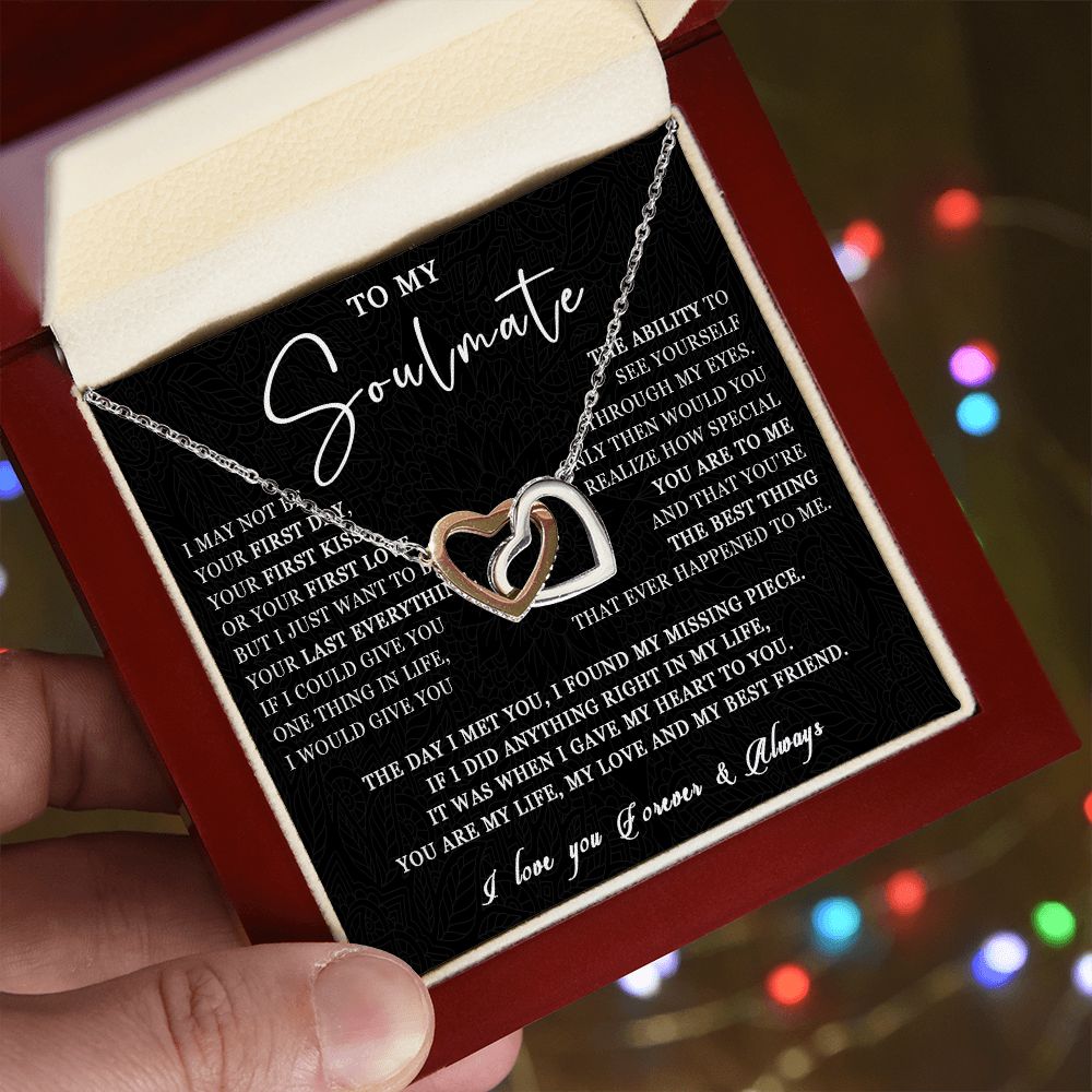 507D Love Gift For Her, To My Soulmate Necklace, Gift For Soulmate, Girlfriend, Wife