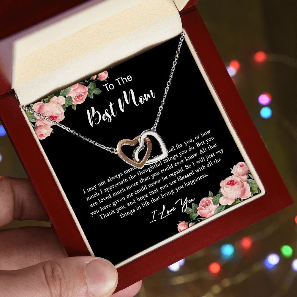 630D To My Best Mom Necklace, Gift For Mom From Son/Daughter, Gift Birthday, Holiday