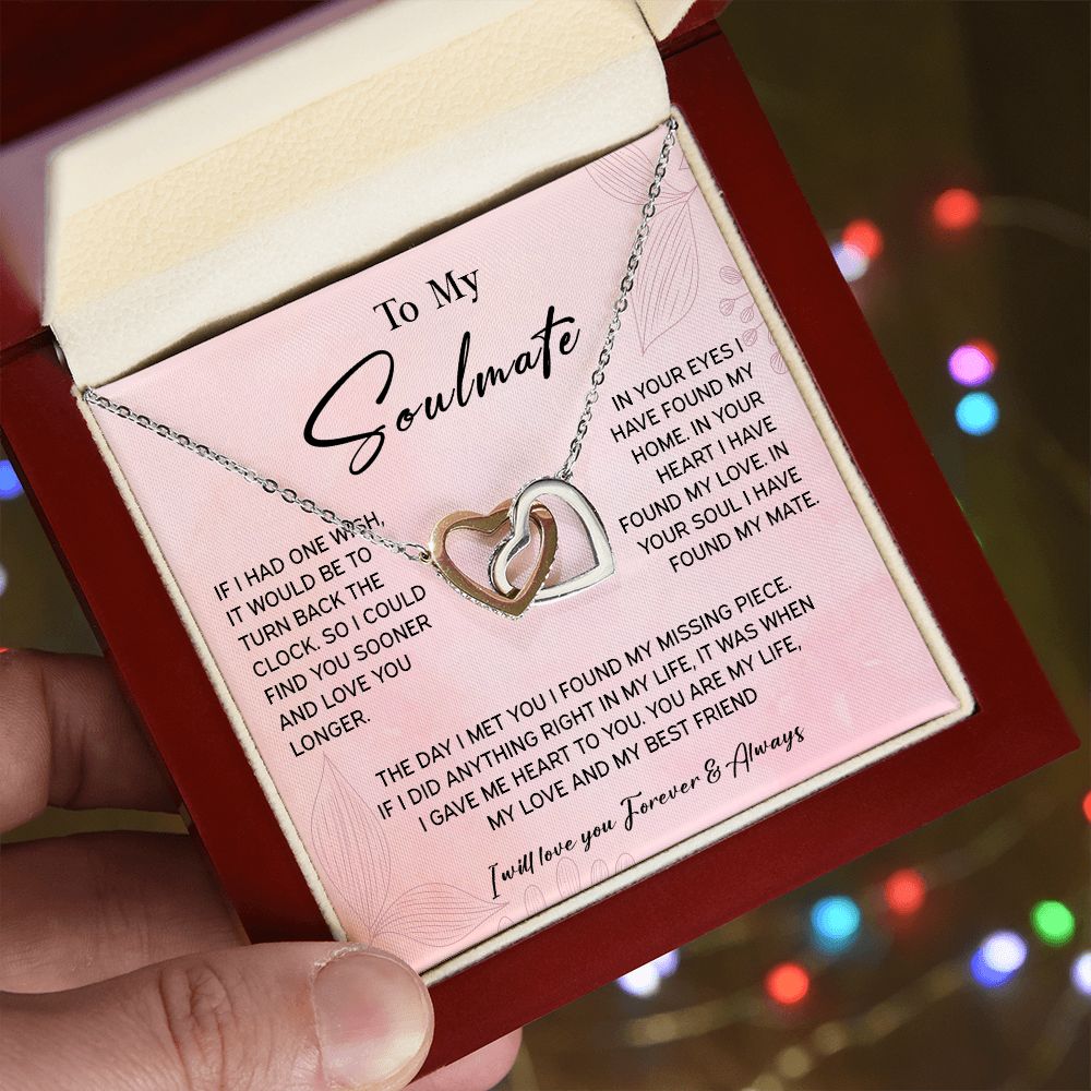 464D To My Soulmate/Wife Necklace Gift for Fiancée / Girlfriend Gifts for Her