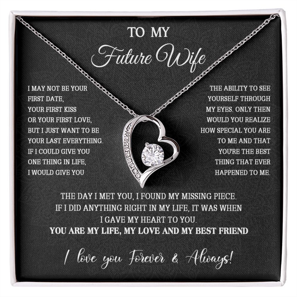 761C To My Future Wife Necklace, Valentine Gifts For Her, Birthday Gifts For Soulmate