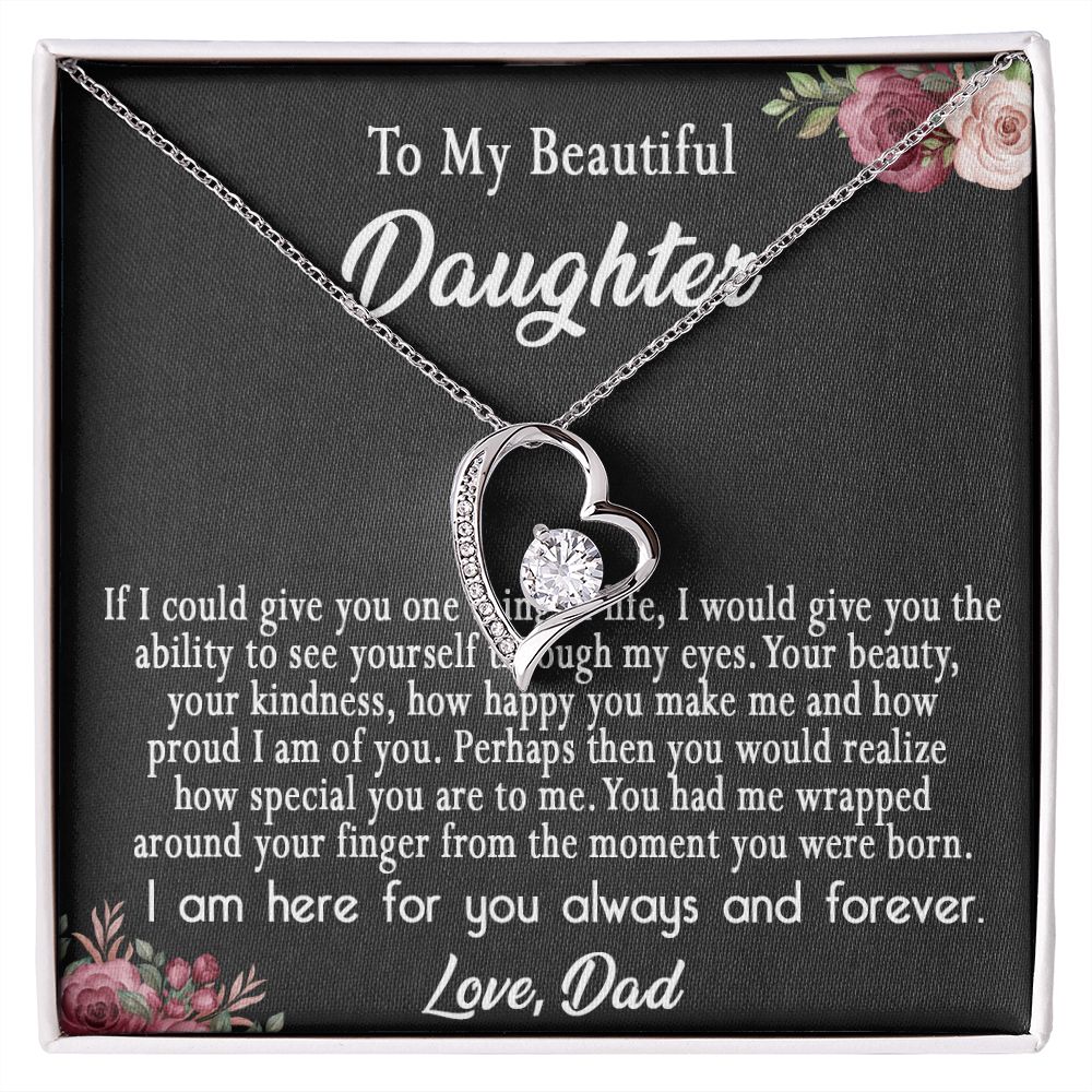 113C To My Daughter Necklace, Daughter Gift From Dad, Mom, Xmas Gift, Birthday Gift