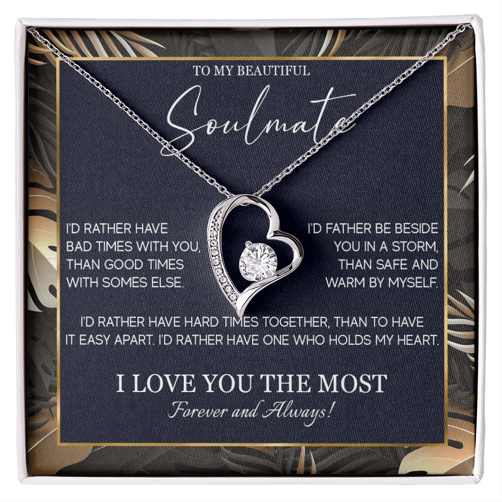 553C Soulmate Necklace, To My Soulmate Necklace, Birthday Gifts for Wife, Girlfriend