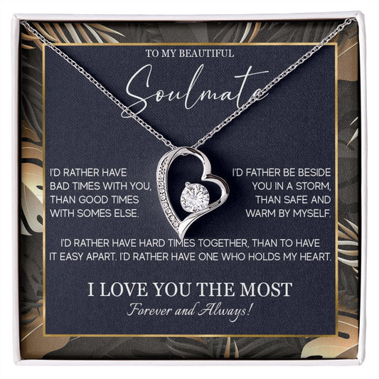 553C Soulmate Necklace, To My Soulmate Necklace, Birthday Gifts for Wife, Girlfriend