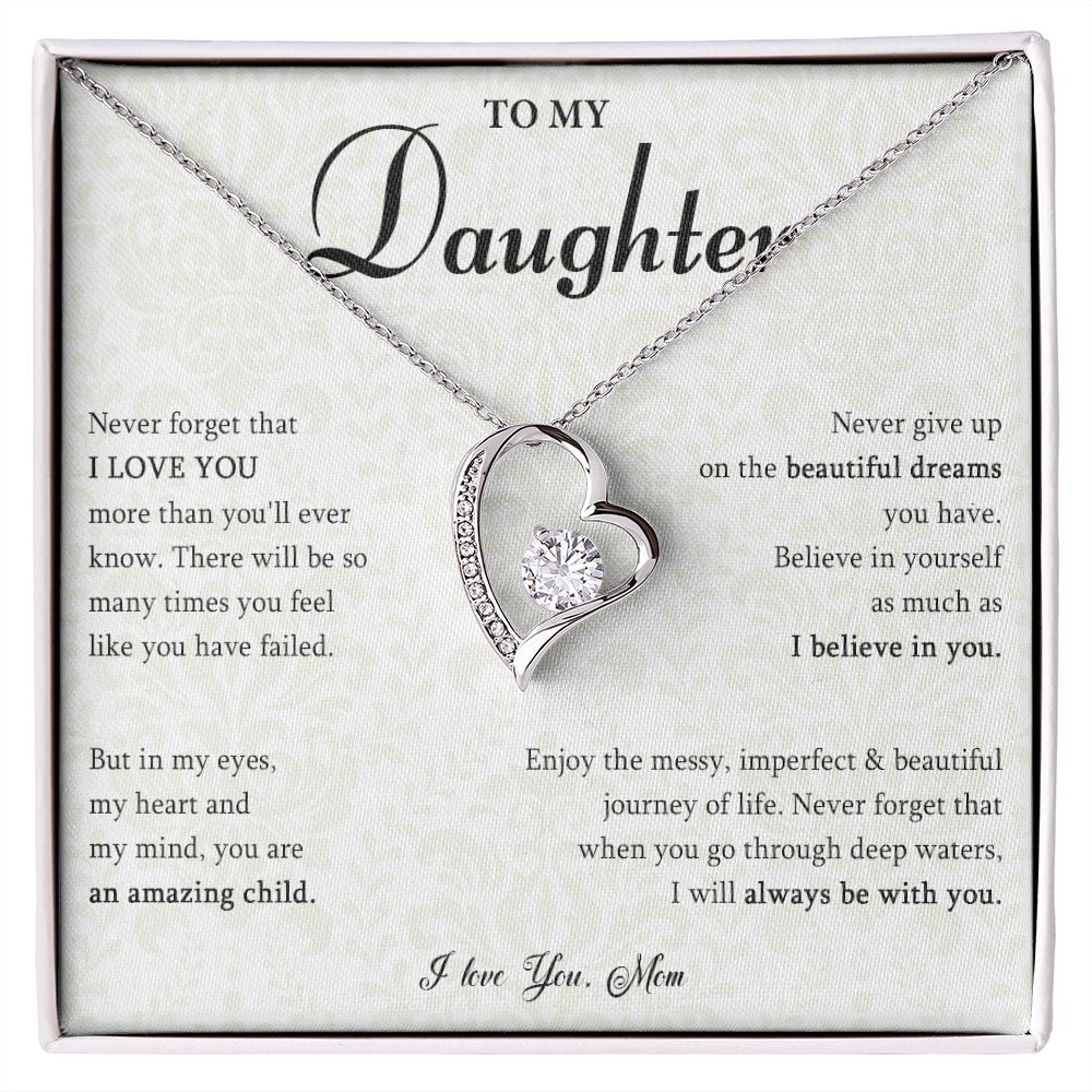 529C Gift for Daughter from Mom, To My Daughter Necklace, Daughter Birthday Gift
