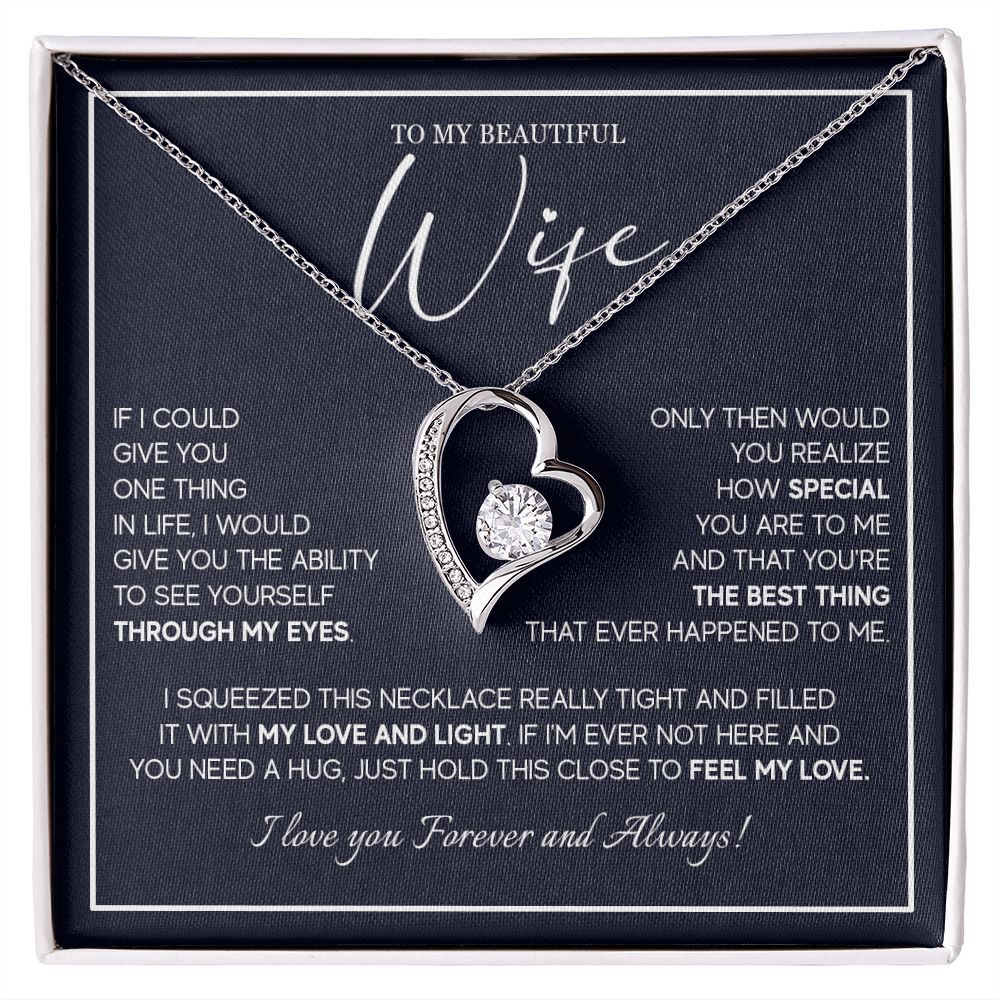 556C To My Wife Necklace From Husband, Soulmate Necklace Gift from Husband, Birthday