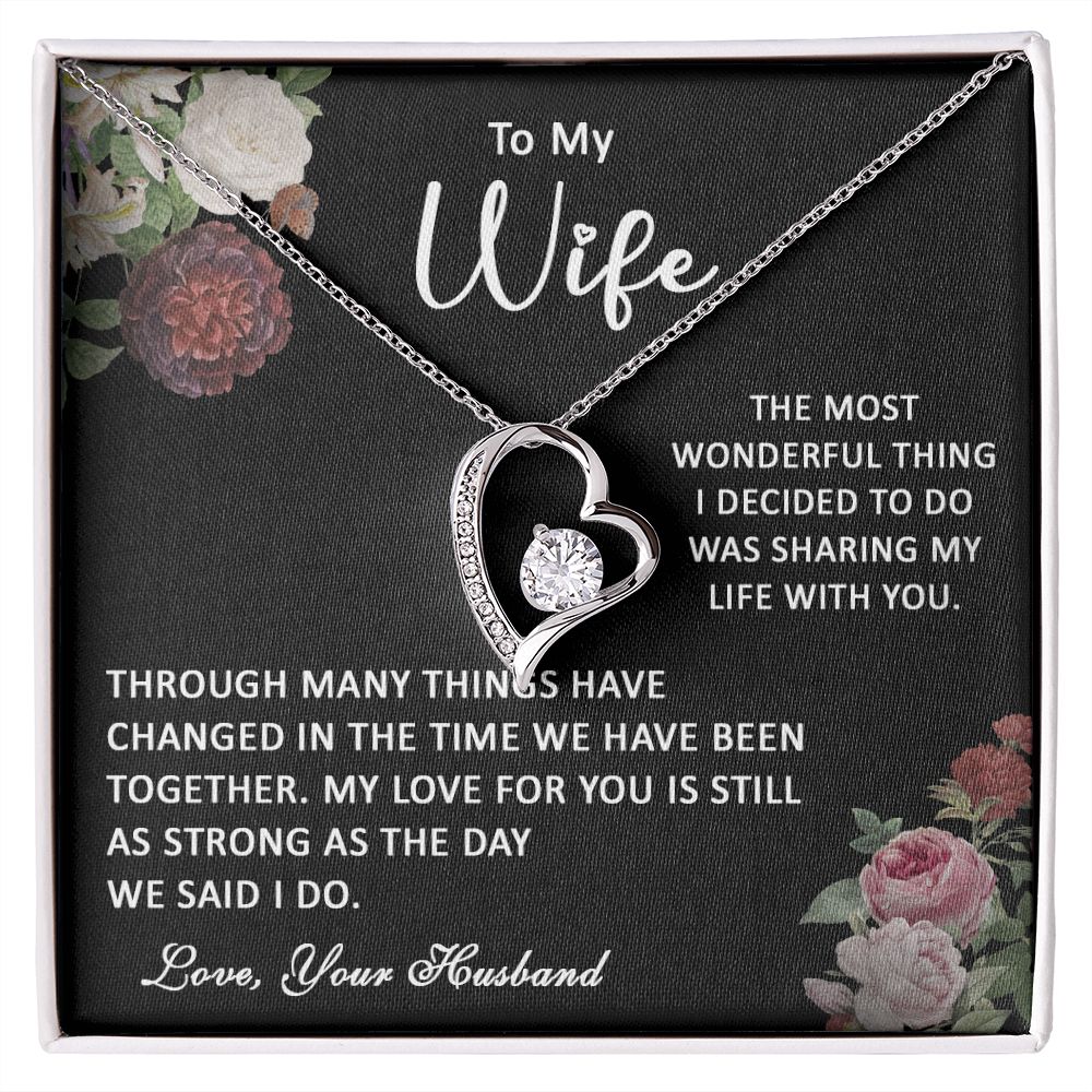 413C To My Wife Necklace, Gift Birthday Necklace From Husband For Wife, Gift Holiday