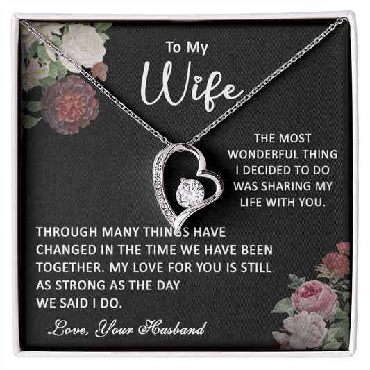 413C To My Wife Necklace, Gift Birthday Necklace From Husband For Wife, Gift Holiday