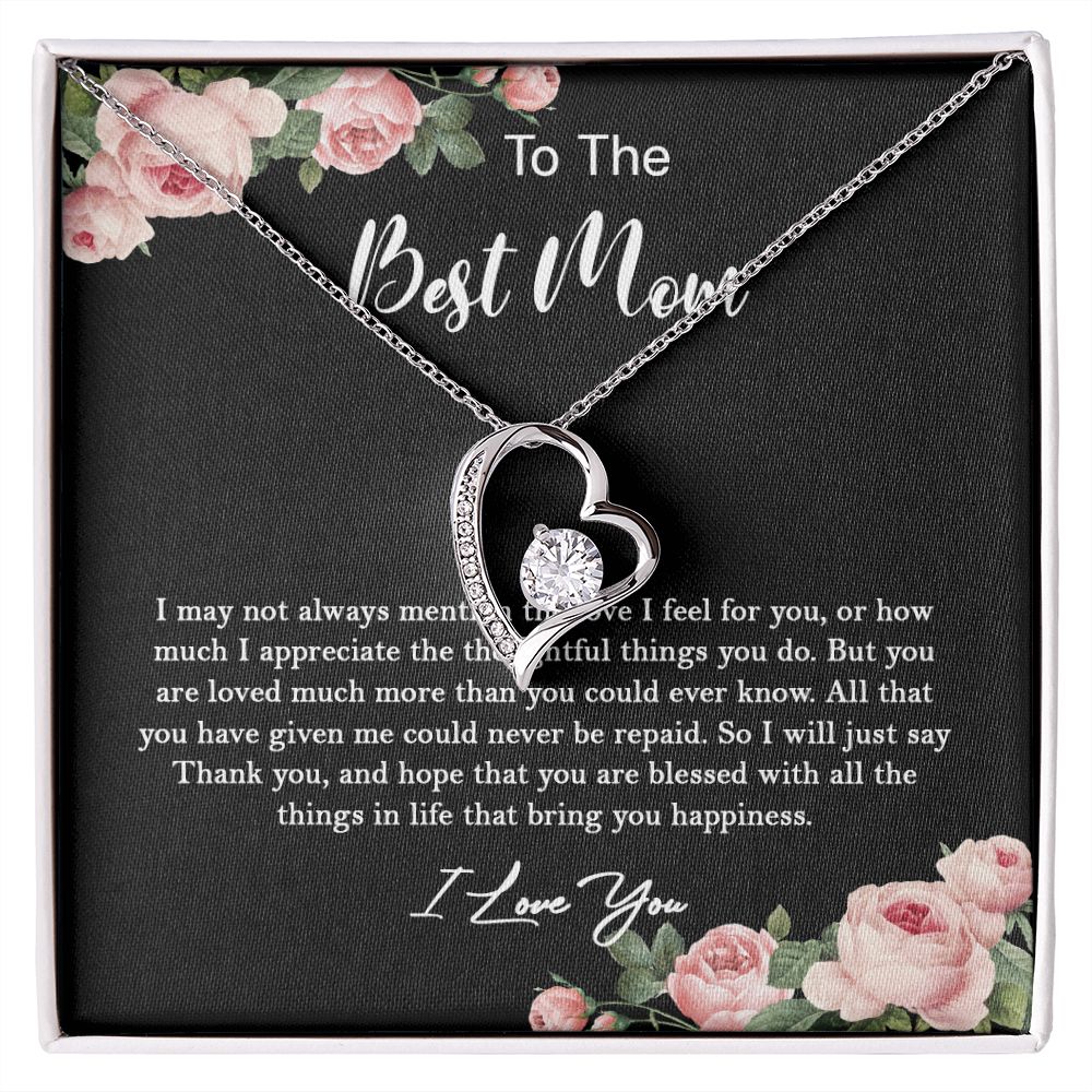 630C To My Best Mom Necklace, Gift For Mom From Son/Daughter, Gift Birthday, Holiday
