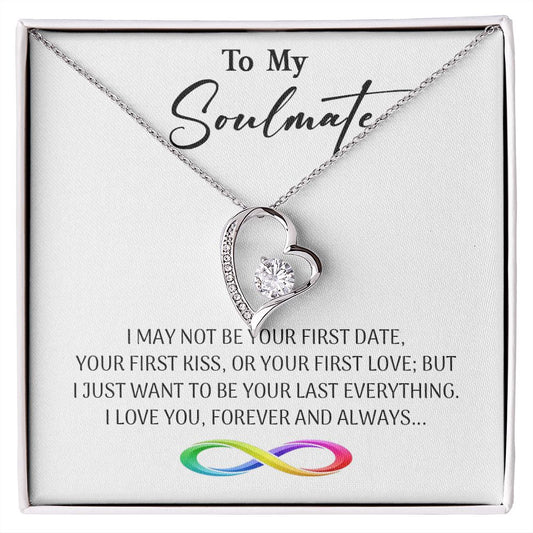 470C To My Soulmate Necklace, Valentine Gifts For Her, Gift For Girlfriend Wife