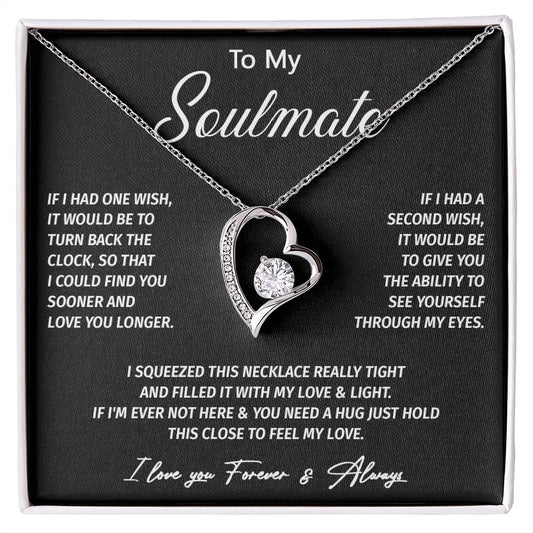 601C To My Soulmate Necklace, Valentine Gifts For Her, Xmas Gift For Girlfriend Wife
