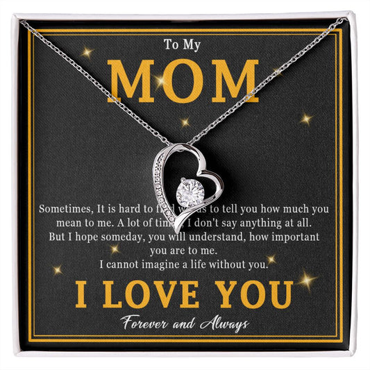 508C To My Mom Necklace, Mother Gift From Son Daughter, Birthday Gift for Mom, Mama